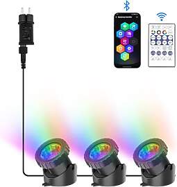 NATPOW Teichbeleuchtung LED Unterwasser,