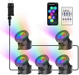 NATPOW Teichbeleuchtung LED Unterwasser,