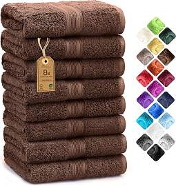 NatureMark 8 Handtücher Set - 100% Baumwolle -