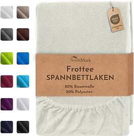 NatureMark Frottee Spannbettlaken – Weich und