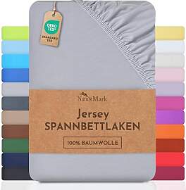 NatureMark Jersey Spannbettlaken, Spannbetttuch