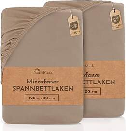 NatureMark Mikrofaser SPANNBETTLAKEN 2er Pack zum