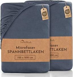 NatureMark Mikrofaser SPANNBETTLAKEN 2er Pack zum