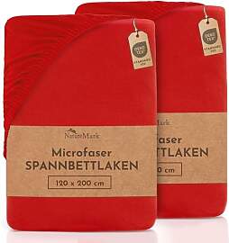 NatureMark Mikrofaser SPANNBETTLAKEN 2er Pack zum