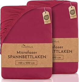 NatureMark Mikrofaser SPANNBETTLAKEN 2er Pack zum