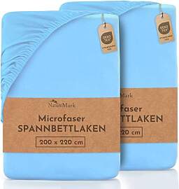 NatureMark Mikrofaser SPANNBETTLAKEN 2er Pack zum