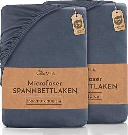 NatureMark Mikrofaser SPANNBETTLAKEN 2er Pack zum