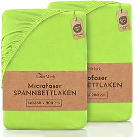 NatureMark Mikrofaser SPANNBETTLAKEN 2er Pack zum