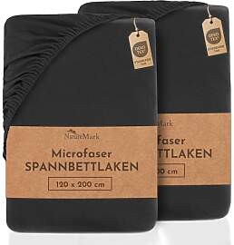 NatureMark Mikrofaser SPANNBETTLAKEN 2er Pack zum