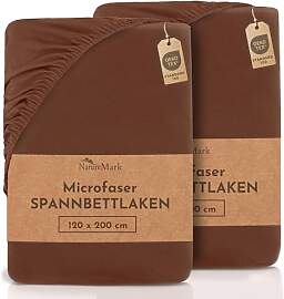 NatureMark Mikrofaser SPANNBETTLAKEN 2er Pack zum