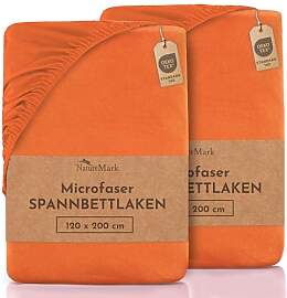 NatureMark - Mikrofaser SPANNBETTLAKEN 2er Pack