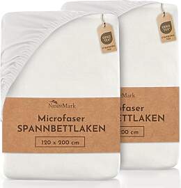 NatureMark Mikrofaser SPANNBETTLAKEN 2er Pack zum