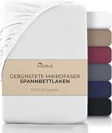 NatureMark Mikrofaser Spannbettlaken – weich,