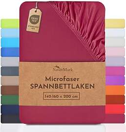 NatureMark - Mikrofaser SPANNBETTLAKEN zum