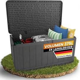 Naturiz® Gartenbox wasserdicht & stabil 375L