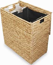 naturlik Wäschekorb 2 Fächer (120L) –