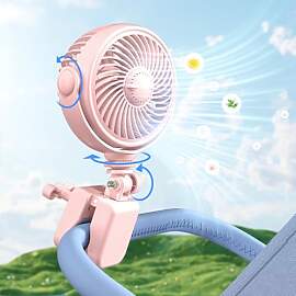 Nauttxon Kinderwagen ventilator für Baby, Clip on 