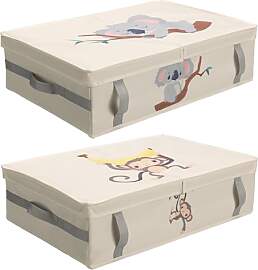 Navaris 2er Set Unterbett Aufbewahrungsbox - 58 x
