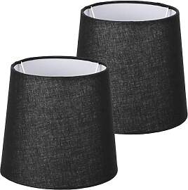 Navaris 2x Lampenschirm aus Leinen - 2er Pack E14