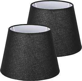 Navaris 2x Lampenschirm aus Leinen - 2er Pack E27