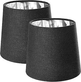 Navaris 2x Lampenschirm Tischlampe E14 rund -