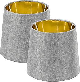 Navaris 2x Lampenschirm Tischlampe E14 rund -