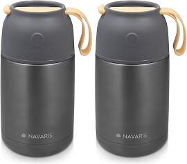 Navaris 650ml Thermobehälter für Essen -