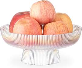 Navaris Frucht Schüssel aus Glas - Glasschüssel
