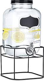 Navaris Getränkespender 5 Liter aus Glas -