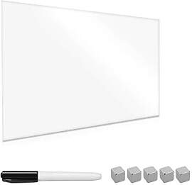 Navaris Magnettafel Magnetboard aus Glas - 60x40