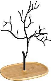 Navaris Schmuckbaum aus Holz und Metall -