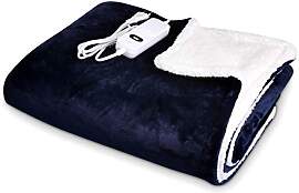Navaris XXL Elektrische Poncho Heizdecke -