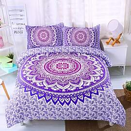 Nayoroom Bettwäsche 220x240 Boho Lila Mandala