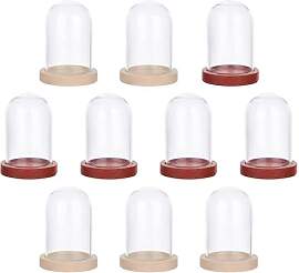 NBEADS 10 Sets Mini dekorative Glasglocke Jar,