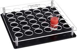 nbeads 36 Shot Glas Tablett-Halter, Acryl