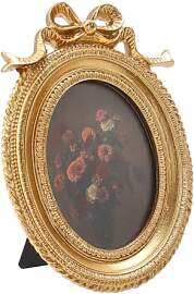 nbeads Kleiner Runder Vintage Bilderrahmen,