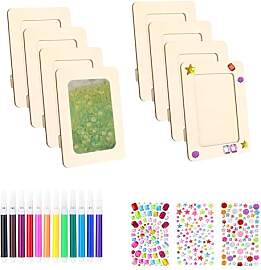 NCZCDZSW 8 Stück Bilderrahmen Bastelset DIY