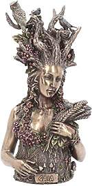 Nemesis Now Gaia Büste Figur, 30 cm, Bronze