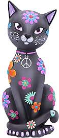 Nemesis Now Hippy Kitty Unisex Statue Multicolor