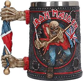 Nemesis Now Iron Maiden Bierkrug, 14 cm, Schwarz,