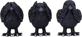 Nemesis Now Three Wise Ravens Unisex Statue