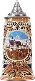NENBOLEC Bierkrug Mit Deckel Deutscher Bierseidel