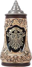 NENBOLEC Bierkrug Mit Deckel Deutscher Bierseidel