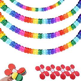 Neodtx Papiergirlande Bunt 4 STK Party Girlande