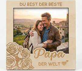 NEONSKY Magnetischer Holz-Bilderrahmen – Du bist 