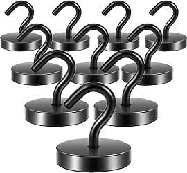 Neosmuk Magnethaken Schwarz,47kg Magnet mit Haken