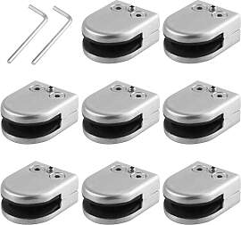Neoteck Glasklemm 8PCS 8-9mm Edelstahl 201 Glas