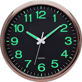 NESIFEE Beleuchtet Wanduhr Ohne Tickgeräusche
