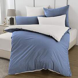 Nesture Bettwäsche 140x200 Baumwolle Denim