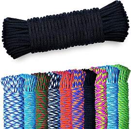 NEU AMZoutdoor® 5,10 oder 15m Paracord 550 Schnur 